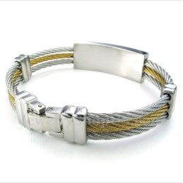 Heren Titanium Kabelarmband