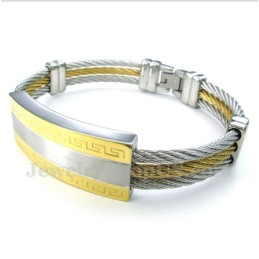 Heren Titanium Kabelarmband