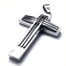 Nieuwe Stijl Geweven Kruis Titanium Hanger