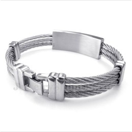 Heren Titanium Kabelarmband