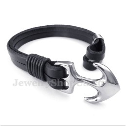 Heren Leren Ankerarmband