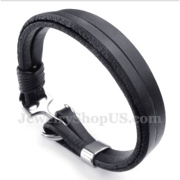 Heren Leren Ankerarmband