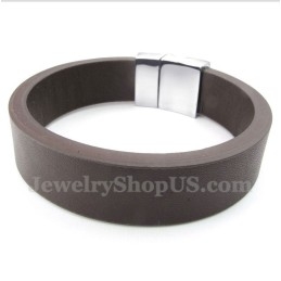 Heren Leren Magneetarmband