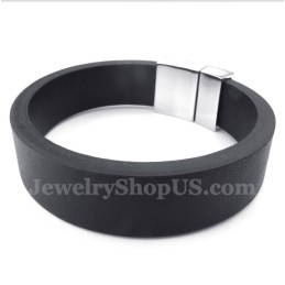 Heren Leren Magneetarmband