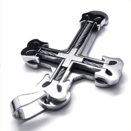 Mode Sport Cross Titanium Hanger (Zilver)