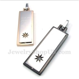 Titanium Koppelhanger Met Gratis Ketting (Één Paar)