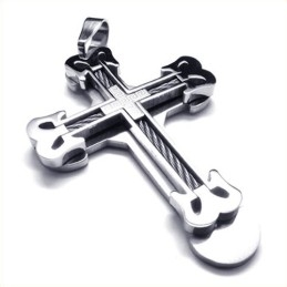 Mode Sport Cross Titanium Hanger (Zilver)