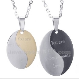 Titanium Koppelhanger Met Gratis Ketting (Één Paar)