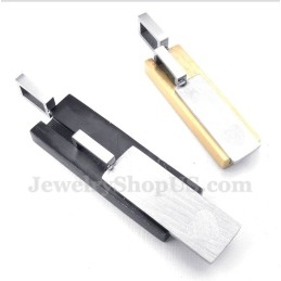 Titanium Liefdespaar Hanger Met Gratis Ketting (Één Paar)