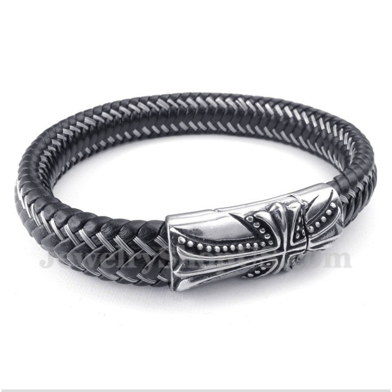 Titanium Gegoten Kruisarmband Voor Heren