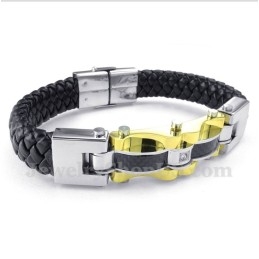 Herenarmband Van Titanium Koolstofvezelleer