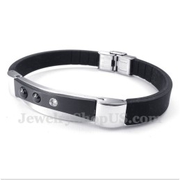 Heren Titanium Rubberen Armband