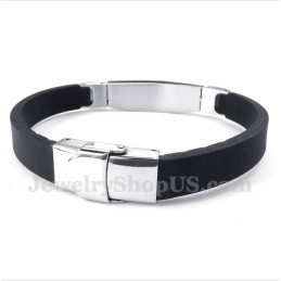 Heren Titanium Rubberen Armband