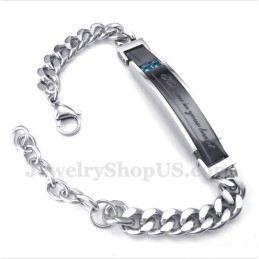 Heren Titanium Diamanten Armband Voor Koppels Voor Hem