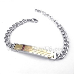 Heren Titanium Diamanten Armband Voor Koppels Voor Haar