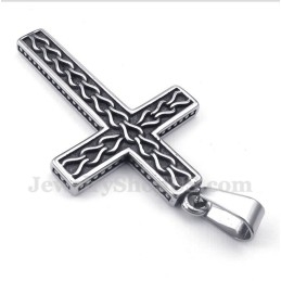 Titanium Gegoten Kettingkruishanger Voor Heren Met Gratis Ketting