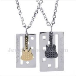 Titanium Gitaarhanger Voor Koppels Met Gratis Ketting (Één Paar)