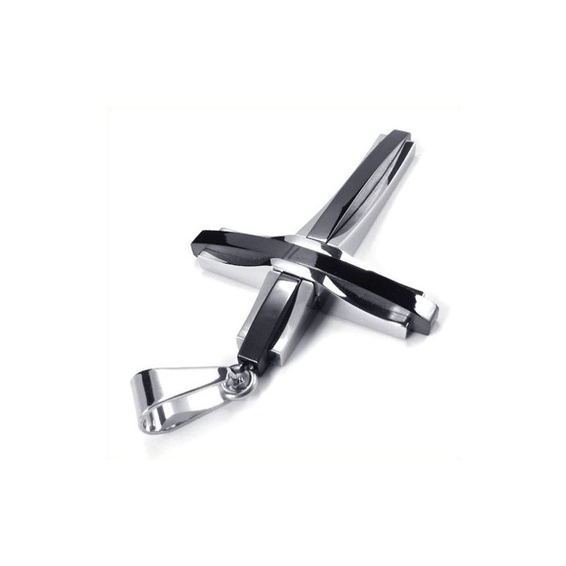 Mode Ripple Cross Titanium Hanger (Zwart)