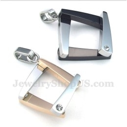 Titanium Diamanten Hanger Voor Koppels Met Gratis Ketting (Één Paar)