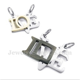 Titanium Liefdesbrief Hanger Voor Koppels Met Gratis Ketting (Één Paar)