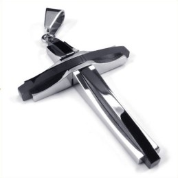 Mode Ripple Cross Titanium Hanger (Zwart)