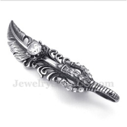 Titanium Veerhanger Voor Heren Met Gratis Ketting