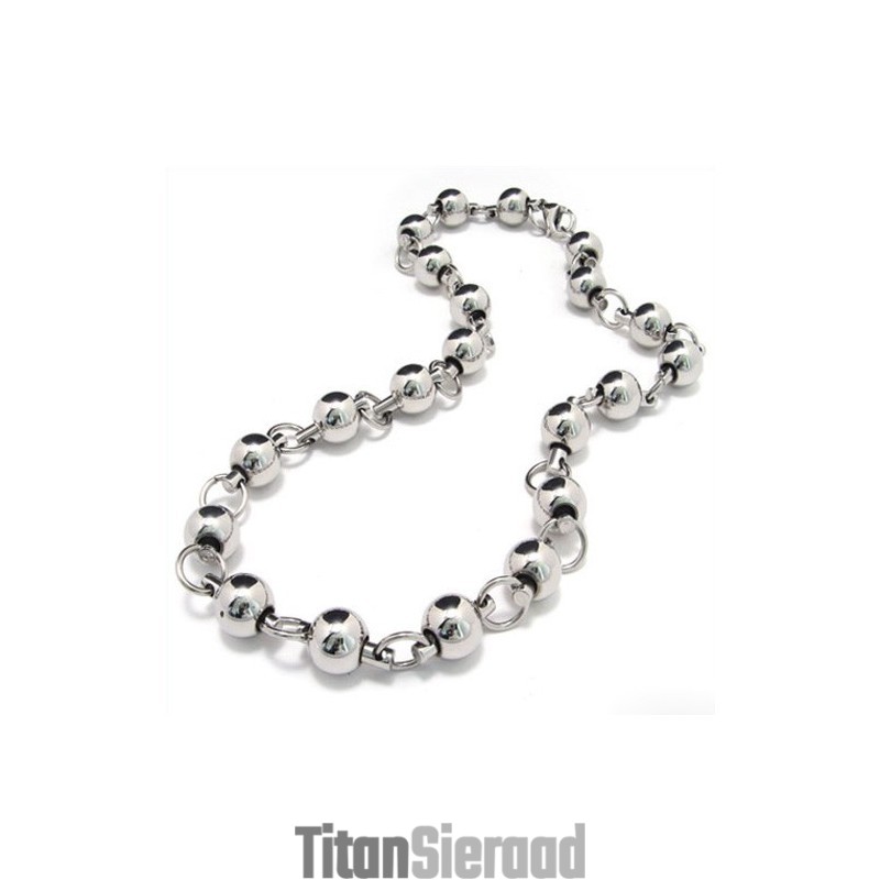 20,1 Inch Titanium Kralenketting 8075 20,1 Inch Titanium Kralenketting 8075