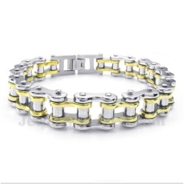 Heren Titanium Gouden Armband