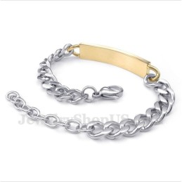 Heren Titanium Armband Met Romeinse Cijfers En Diamant