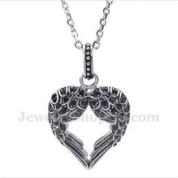 Titanium Diamanten Veerhanger Voor Heren Met Gratis Ketting