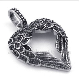 Titanium Diamanten Veerhanger Voor Heren Met Gratis Ketting