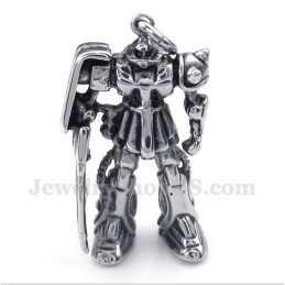 Titanium Robot Hanger Voor Heren Met Gratis Ketting