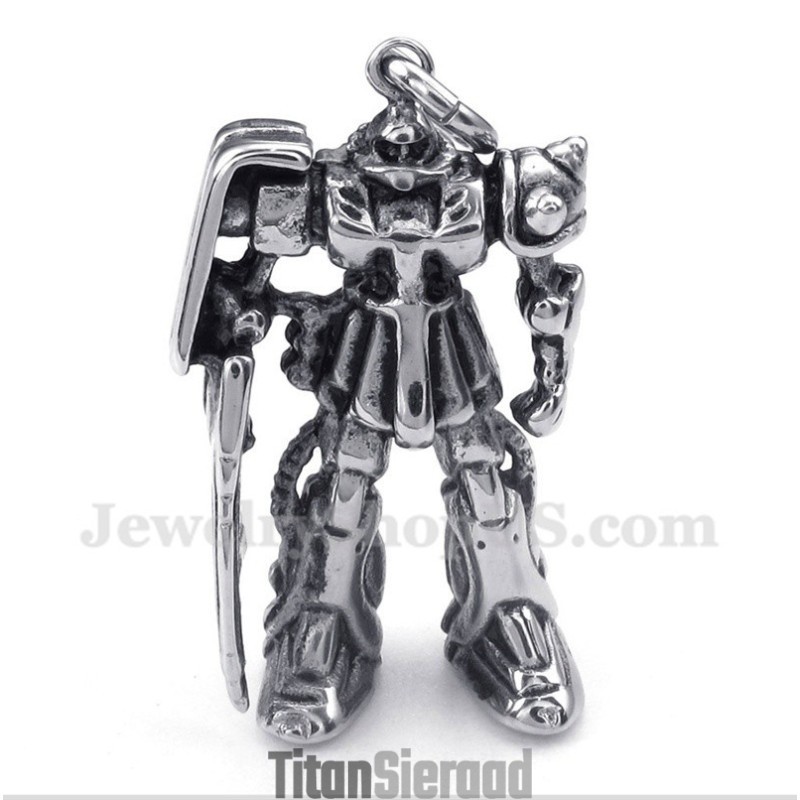 Titanium Robot Hanger Voor Heren Met Gratis Ketting Titanium Robot Hanger Voor Heren Met Gratis Ketting