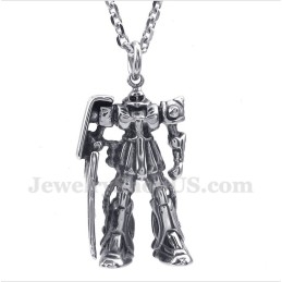 Titanium Robot Hanger Voor Heren Met Gratis Ketting