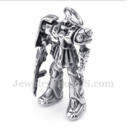 Titanium Robot Hanger Voor Heren Met Gratis Ketting