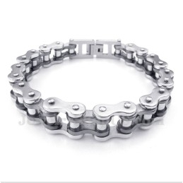 Titanium Zwarte Fietskettingarmband Voor Heren