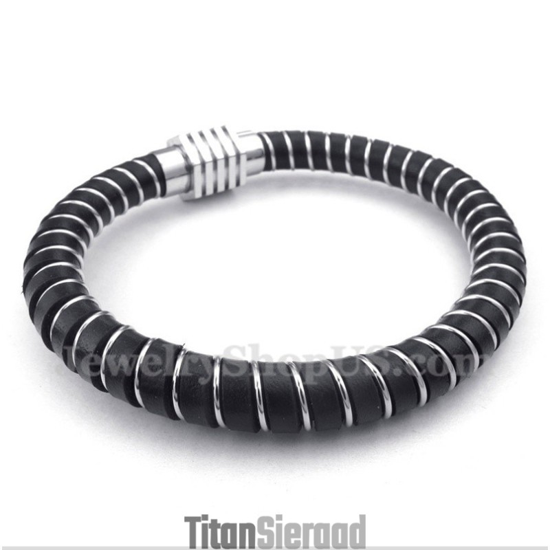 Heren Kabel Leren Armband