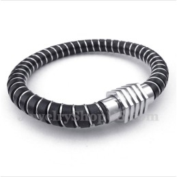 Heren Kabel Leren Armband