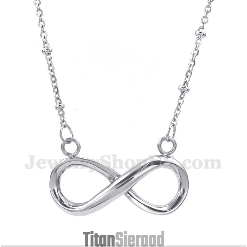 Titanium Oneindigheidssymbool Ketting Voor Heren