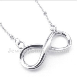 Titanium Oneindigheidssymbool Ketting Voor Heren