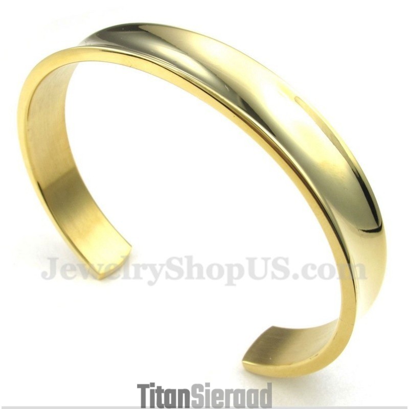 Heren Titanium Gouden Armband
