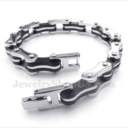 Heren Titanium Fietsketting Rubberen Armband