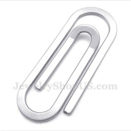 Titanium Paperclip Hanger Voor Heren Met Gratis Ketting