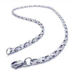 20,5 Inch Titanium Zilveren Fijne Ketting