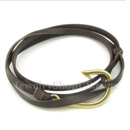 Heren Titanium Leren Armband