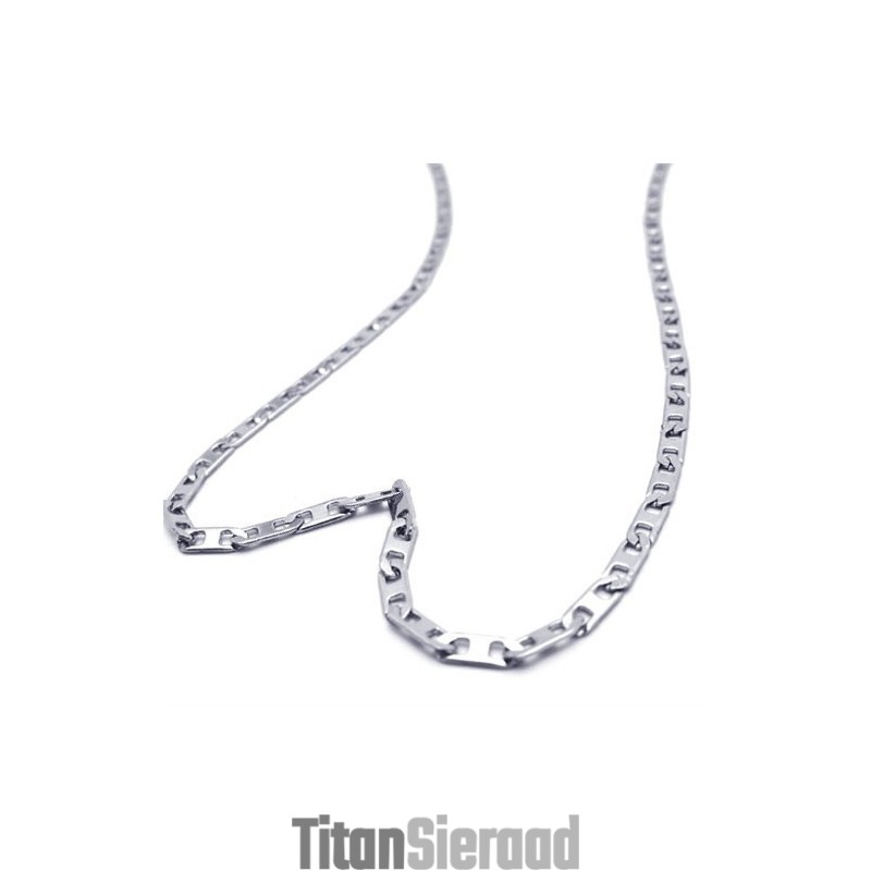 19,7 Inch Titanium Zilveren Fijne Ketting 19,7 Inch Titanium Zilveren Fijne Ketting