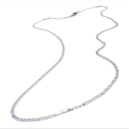 19,7 Inch Titanium Zilveren Fijne Ketting