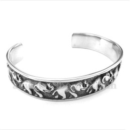 Titanium Olifant Armband Voor Heren