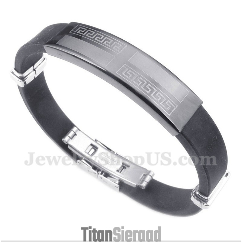 Heren Rubberen Titanium Armband Heren Rubberen Titanium Armband