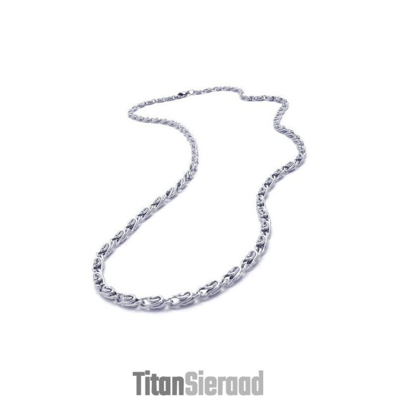 20,0 Inch Titanium Zilveren Ketting 20,0 Inch Titanium Zilveren Ketting